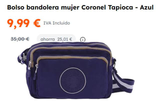 Bolso bandolera para Mujer Coronel Tapioca por 9.99€
