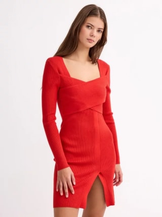 Vestido Rib con Escote Cruzado por 11.99€