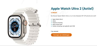 Apple Watch Ultra 2 GPS + Cellular, 49mm Titanium Case voor €689 bij gsmteam