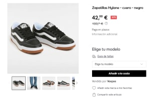 Vans Zapatillas Hylane - cuero - negro por 42,99€