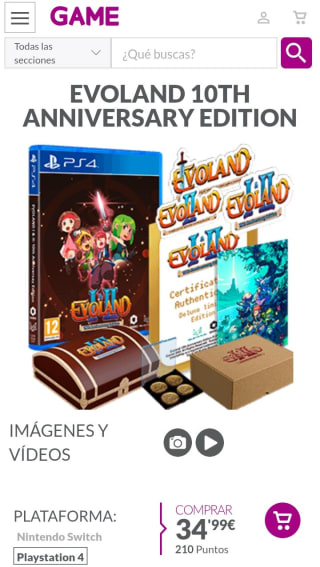 Evoland 10th Anniversary Edition PS4 por 34,99€.