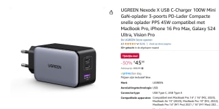 UGREEN Nexode X Mini oplader voor €45,99 bij Amazon