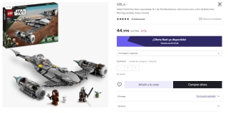 LEGO Star Wars 75325 Caza Estelar N-1 de The Mandalorian por 33.74€