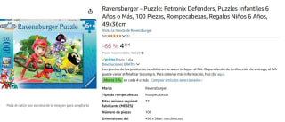 Puzzle Petronix Defenders, Defensores Petronix 100 piezas XXL marca Ravensburger por 4,27€