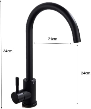 Grifo cocina mate acero inoxidable por 20,99€