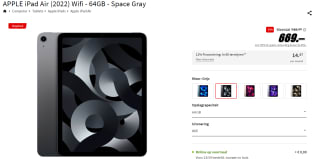Apple iPad Air 2022 WiFi 64GB voor €669 bij de Mediamarkt