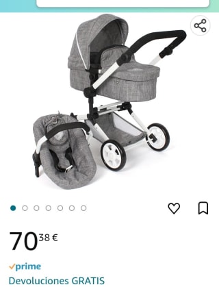 Bayer Chic 2000 Cochecito para muñecas por 70,38€.