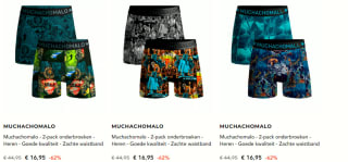 Muchachomalo - 2 Pack boxershorts voor €14,44 dmv code bij Secret Sales