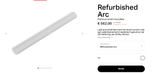 Refurbished Sonos Arc Premium smart soundbar voor €562 bij Sonos