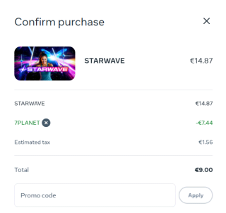 Starwave voor €9 dmv code via Meta