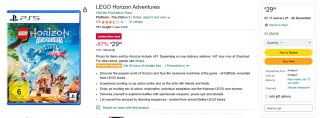 Videojuego LEGO Horizon Adventures PS5 por 29,99€