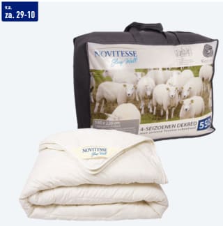 4-seizoenen dekbed Texels wol vanaf €49,99 bij de Aldi