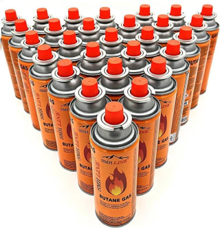 SMH LINE® Kookstel gasflessen - Butaan Gasflessen - 8x 227g voor €12,99 bij Amazon