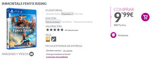 Videojuego Immortals: Fenyx Rising por 9,99€