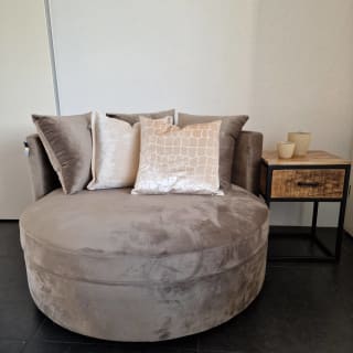 Fayen Velvet Sand fauteuil half rond