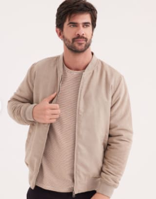 Chaqueta Bomber Gamuza por $14.990