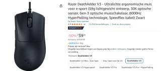 Razer DeathAdder V3 voor €39,99 bij Amazon