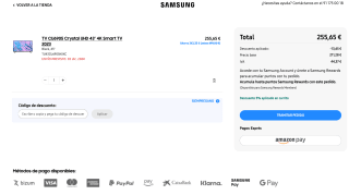 TV CU6905 Crystal UHD 43" 4K Smart TV por solo 255,65€