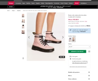 Botas Dr. Martens para Mujer en Ante por 73,50€