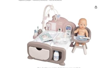 Baby Nurse Nursery Electrónica 3-en-1, Incluye Muñeco de 30cm, 20 Accesorios por 50,99€