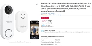 Reolink Video Deurbel WiFi Met Chime voor €103,99 bij Amazon