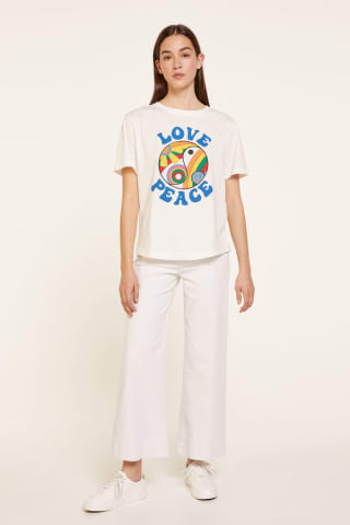 Camiseta Springfield Love Peace Mujer por 2,82€