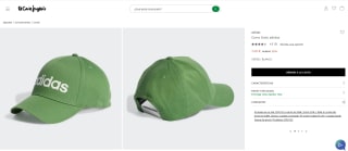 Gorra unisex Daily adidas color verde por 7,45€