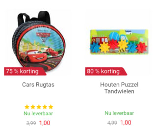 Lobbes speelgoed sale tot 90% korting