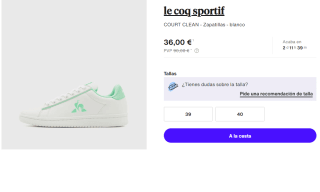 Zapatillas le coq sportif COURT CLEAN por 36€