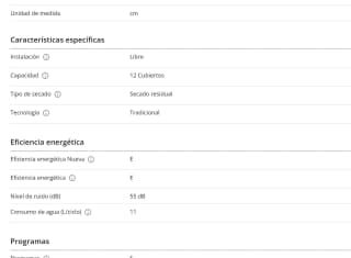 Lavavajillas KUBO KBDW9059 (12 Cubiertos - 60 cm - Inox) por 215,99€