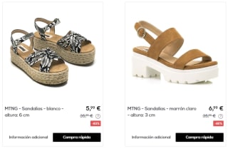 Calzado marca Mustang por tan solo 4,50€