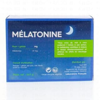 Mélatonine Pharmascience - 45 gélules à 2,82€