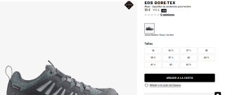 Zapatillas Salomon Eos Gore Tex por 55€ para hombre y mujer