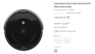 Aspiradora Irobot Roomba 690 Reacondicionada por $2,599 en Liverpool