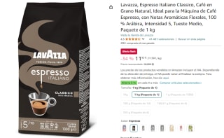 1kg Lavazza, Espresso Italiano Classico, Café en Grano Natural por 11,92€