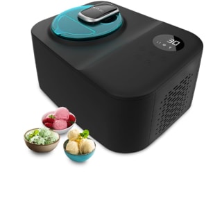 Heladera - Cecotec Gelacy 1200 Touch, Compresor, 110 W, 1.2 l, Control táctil, Cuenco y motor extraíble, Ventana, Incluye cuchilla de mezcla por 87.36€