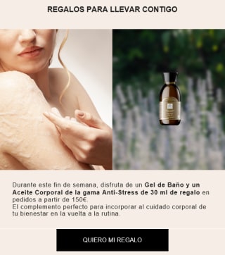 Gel de baño y aceite corporal Anti-Stress gratis con compra