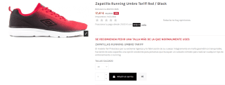 Zapatilla Running Umbro Tariff por 17,47€