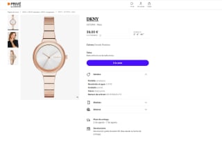 Reloj marca DKNY Astoria Mujer Analógico Rosado NY2695 por 39€