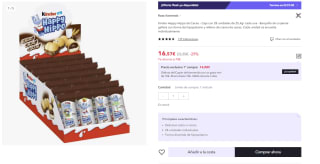 Kinder Happy Hippo de Cacao ,Caja con 28 unidades de 25,4gr por 10,77€