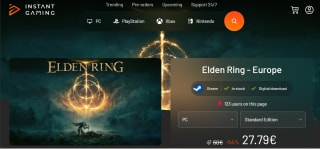 Jeu Elden Ring Edition Standard sur PC à 27,79€