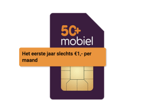 50PlusMobiel eerste jaar voor €1 per maand