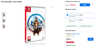 Videojuego Mortal Kombat 1 Nintendo por 19,99€