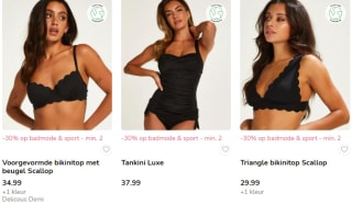 Tot 30% korting op alles vanaf 2 items bij Hunkemöller (voor members)
