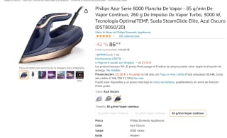 Philips Azur Serie 8000 Plancha De Vapor por 86€