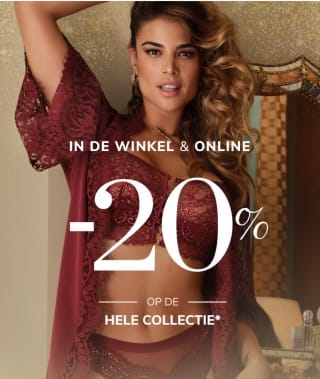 20% korting op de hele collectie van Hunkemöller