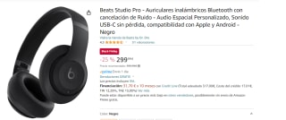 Auriculares inalámbricos Bluetooth con cancelación de Ruido Beats Studio Pro- Audio Espacial Personalizado, Sonido USB-C sin pérdida, compatibilidad con Apple y Android por 299.99€