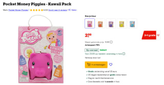 Pocket Money Piggies Kawaii Pack voor €2,99 bij Bol