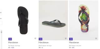 70% korting op Havaianas bij de Bijenkorf