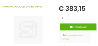 TP-Link EAP773 access point voor €383,15 bij Sicomputers